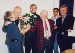 Rudolf Wachter und seine Kollegen zur Vernissage