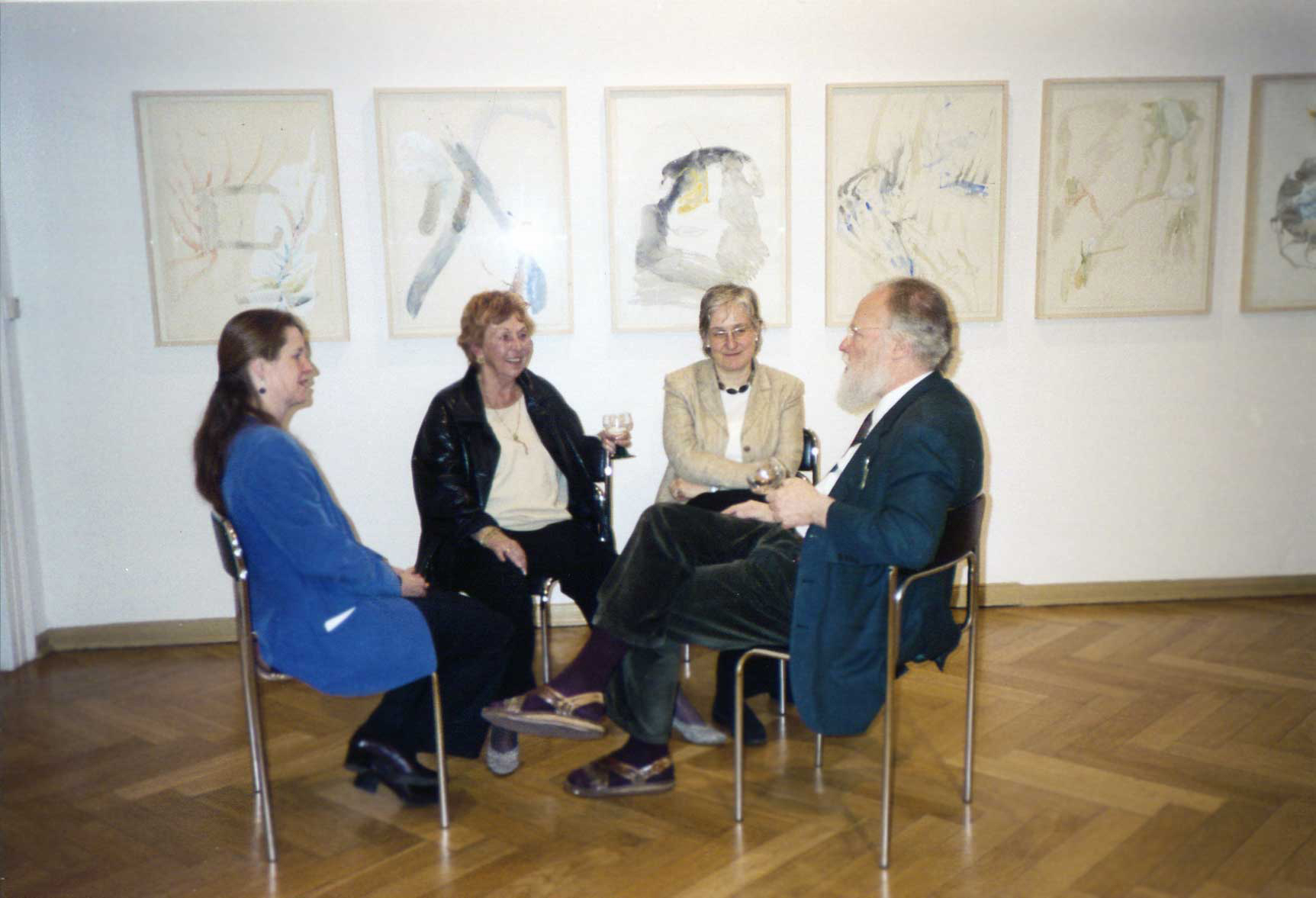 Dr. Dorit Litt, Margit Hoehme, Dr. Katja Schneider und der Sammler Franz Armin Morat