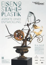 Plakat zur Ausstellung "EISEN- und STAHLPLASTIK"